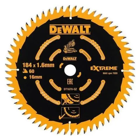 DT1670 Dewalt Sågklinga 60T Sänkt pris